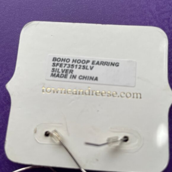 Bundle 3 for $12.  Town and Reese Silver Tone Drop Earrings - Picture 2 of 2